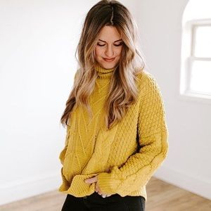Wishlist Chesnut Cable Turtleneck